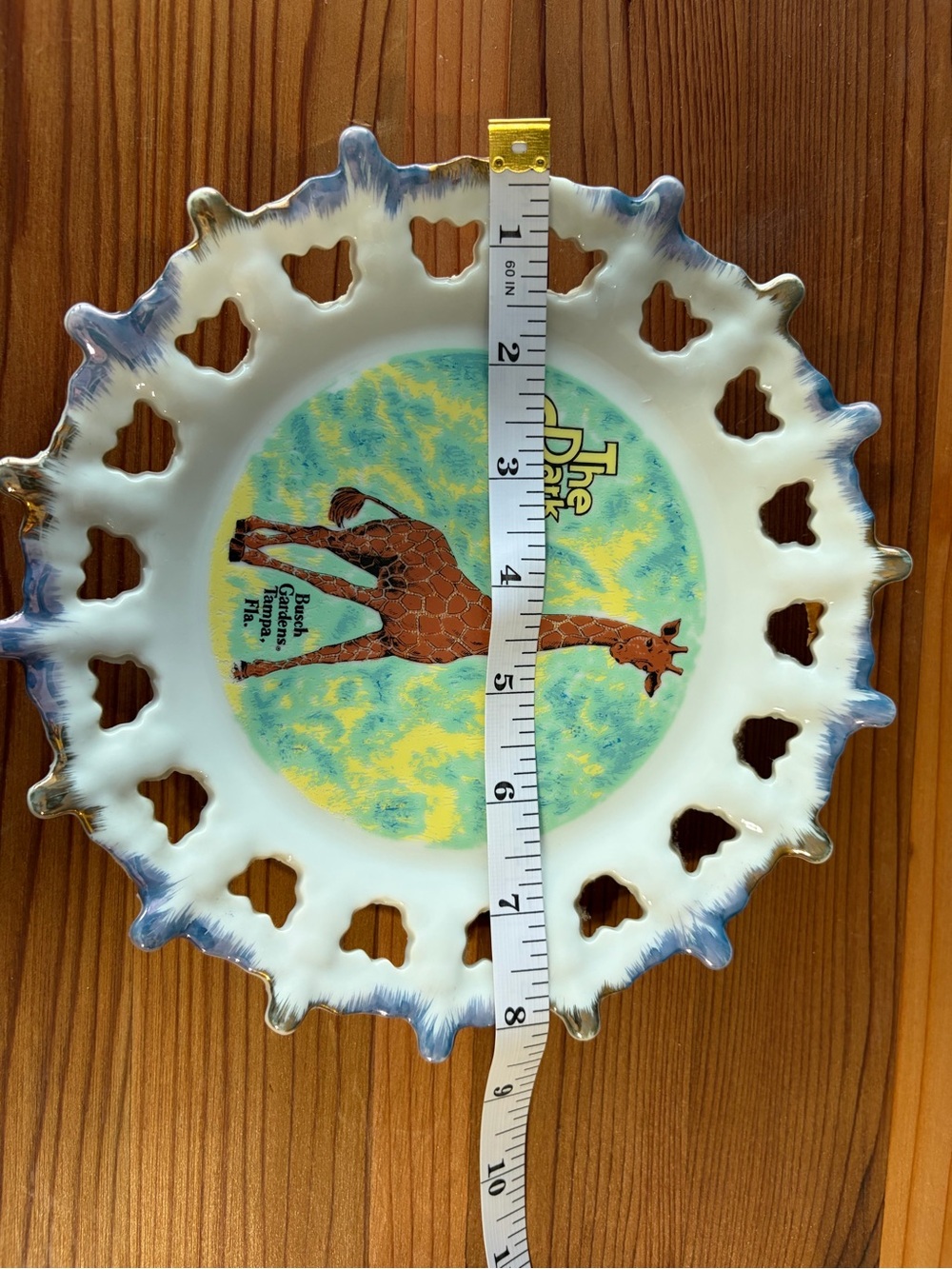 Vintage The Dark Continent souvenir plate Tampa Busch Gardens EUC